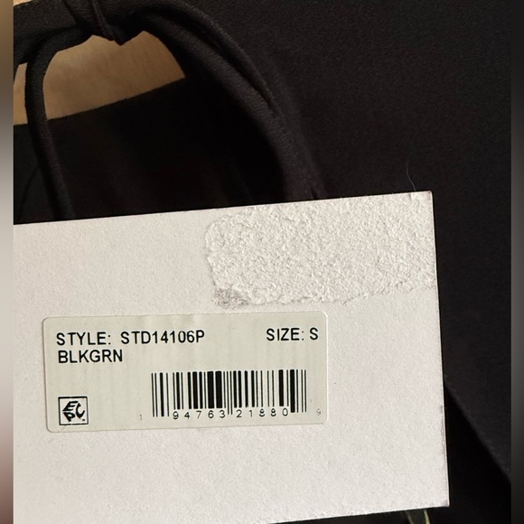 Sugarlips Jenna Floral Midi Dress Black Green Puff Sleeve Women’s Small NWT - Picture 7 of 14